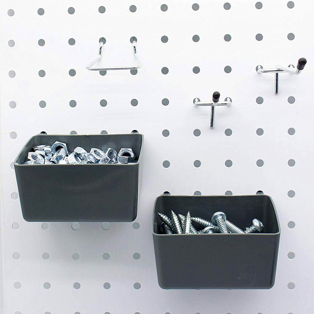 140Pcs Pegboard Hook Set with Brackets Bins Trays Wall Organizer for Garage Workshop