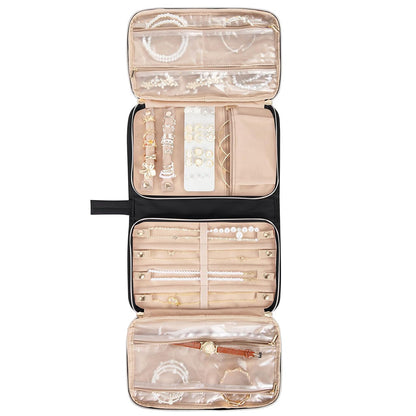 Travel Jewelry Organizer Foldable Case For Earrings Rings