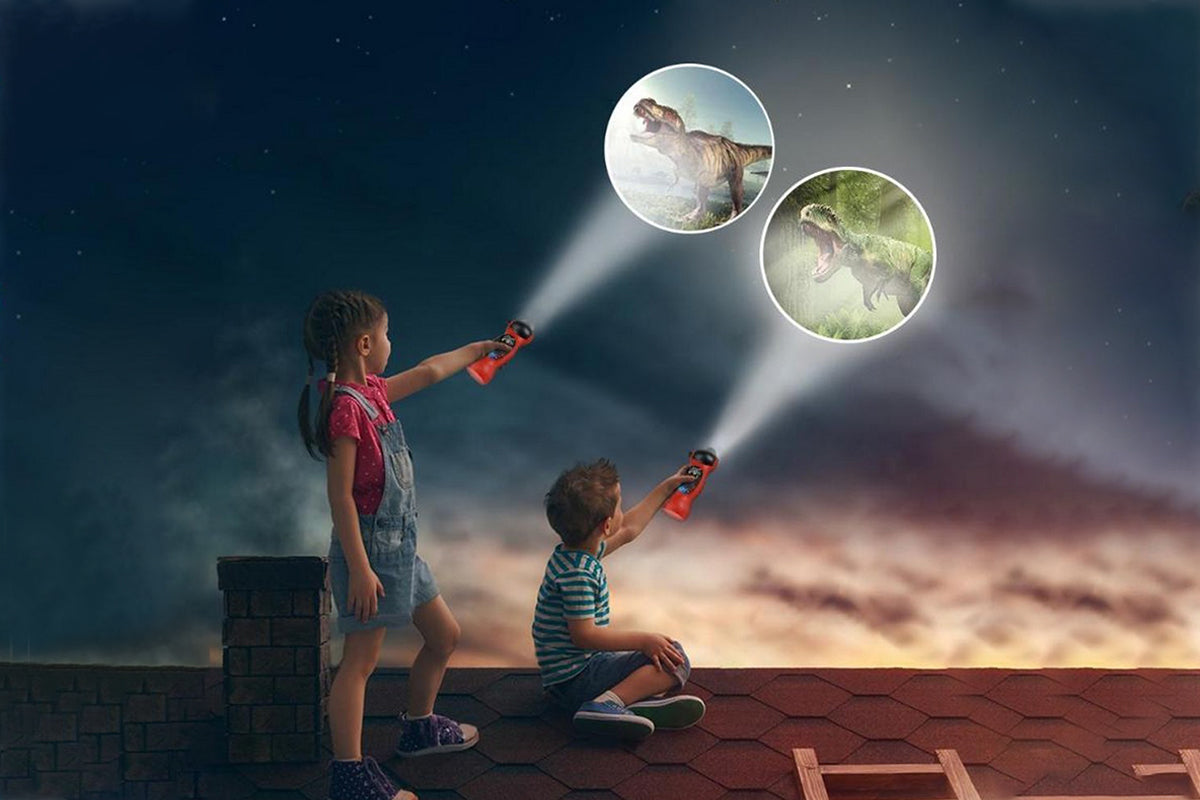 Dinosaur Flashlight and Projector Room Decor