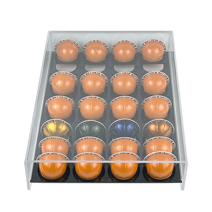 Acrylic Coffee Pod Holder Countertop Coffee Capsule Organizer for Coffee Lovers
