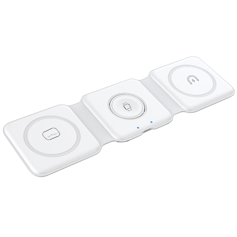 3-in-1 Foldable Magnetic Wireless Charging Base for iPhone Apple Watch & AirPods