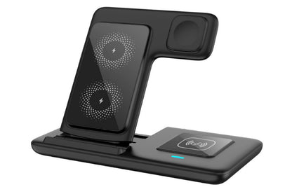 3-in-1 Fast Wireless Charger Stand Charging Station for iPhone Watch AirPods