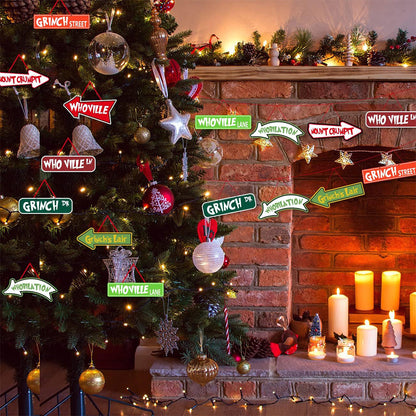 16 PCS Christmas Ornaments for Christmas Tree Decor Xmas Party Supplies