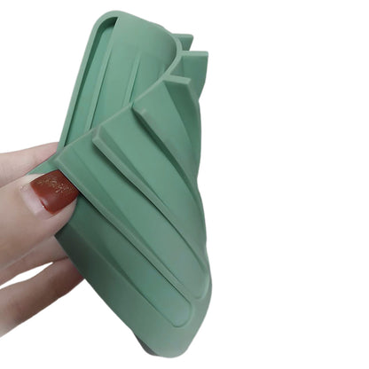 Self Draining Soap Dishes Silicone Soap Dish Bar Soap Holder Waterfall Drainer