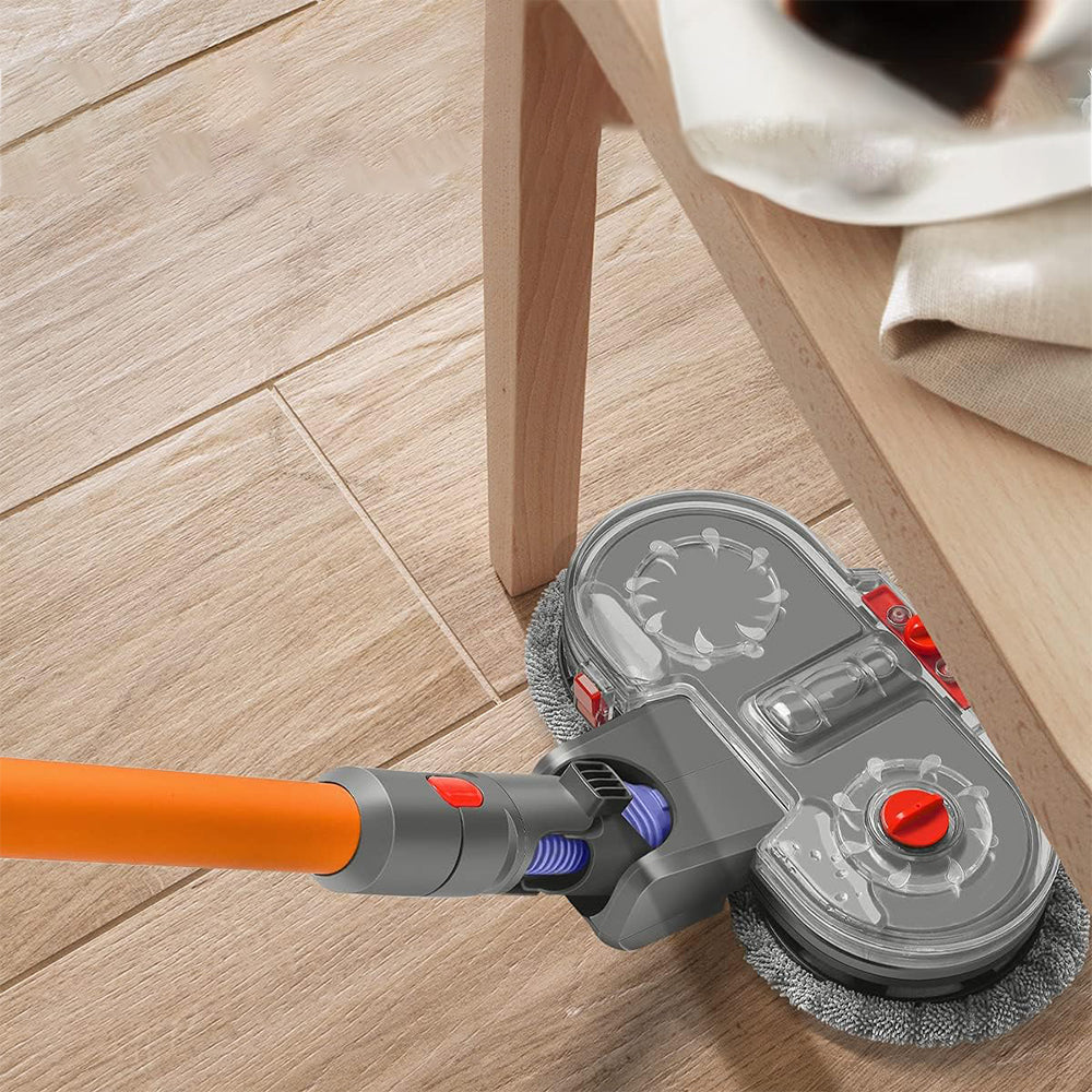 Mop Head with Detachable Water Tank and 6 Reusable Mop Pads for Dyson V7 V8 V10 V11 Vacuum Cleaners