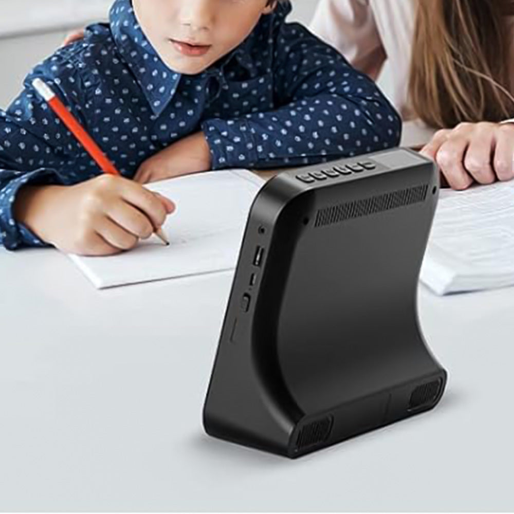 USB Powered Bluetooth CD Player with Digital Screen Display Desktop Music Player Black