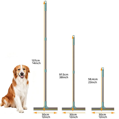Metal Pet Hair Remover 3 in 1 Carpet Rake with Long Handle for Dog Cat Fur