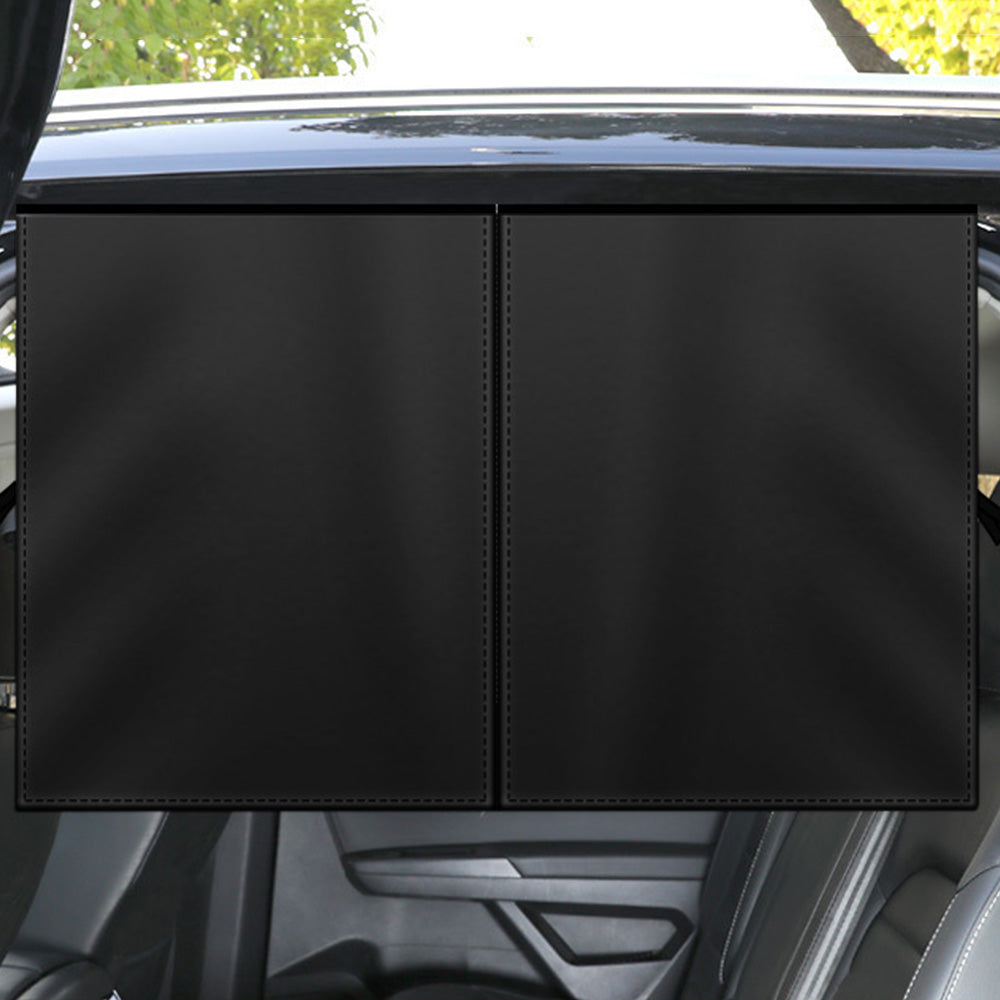 2PCS Car Window Sun Shades Double Layer Magnetic Rear Window Privacy Cover