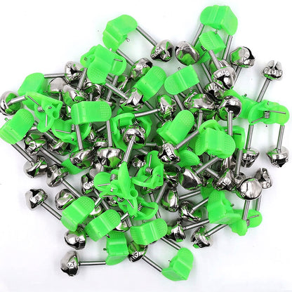 20 Piece Fishing Bite Alarm Bells for Rod Tips Day and Night
