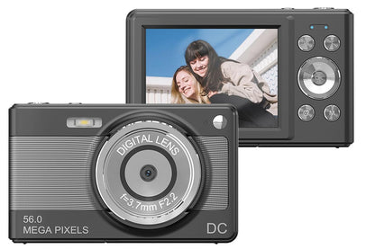 2.8 Inch Digital Camera 1080P Video Camera with 32GB Card 8X Zoom Anti Shake Compact Small Camera-Black