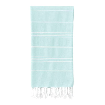Cotton Turkish Beach Towels Quick Dry Towel for Bathing Swimming Travel Light Blue
