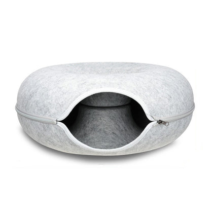 Cat Tunnel Bed Felt Circular Cat Cave