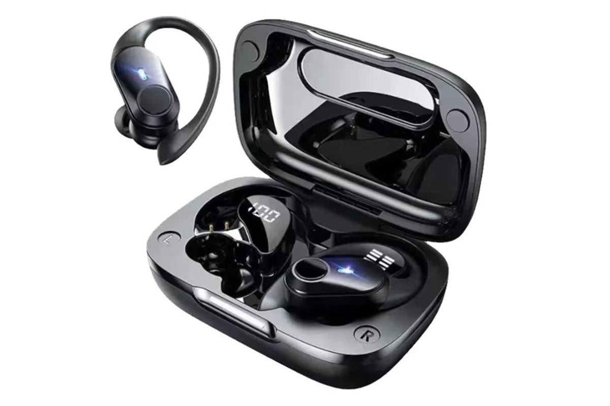 2Pcs 5.3 Bluetooth Headphones Wireless Earbuds 72hrs Playtime Wireless Charging Case Digital Display Sports Ear Buds