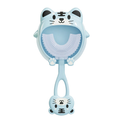 3Pcs U Shaped Kids Toothbrushes with Brackets