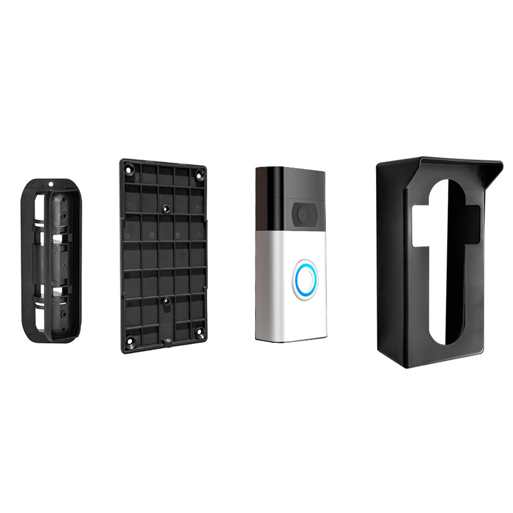 Adjustable Rotating Video Doorbell Mount with Rain Cover