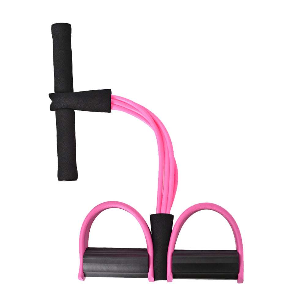 6 Tube Sit Up Pedal Resistance Band with Handle for Home Gym