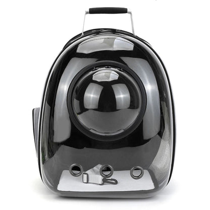 Space Capsule Pet Carrier Backpack with Clear Window - Black