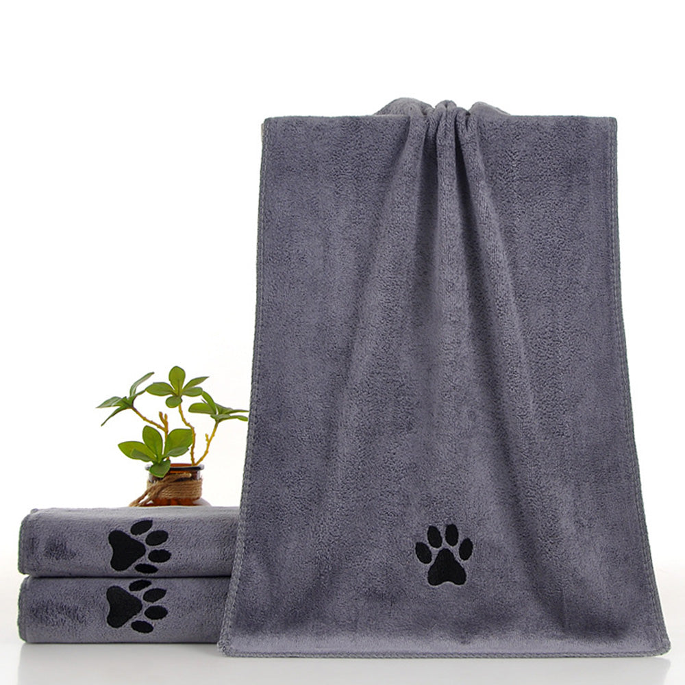 Microfiber Dog Drying Towel Absorbent-Grey