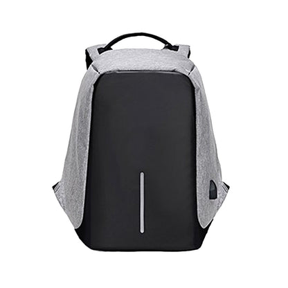 Anti-Theft Backpack School Travel Laptop Bag with USB Charging Port Gray