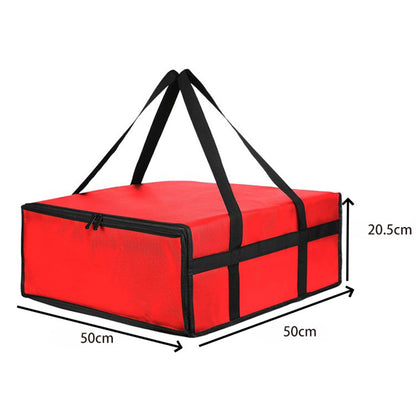 Large Foldable Insulated Pizza Cake and Food Delivery Bag-Red