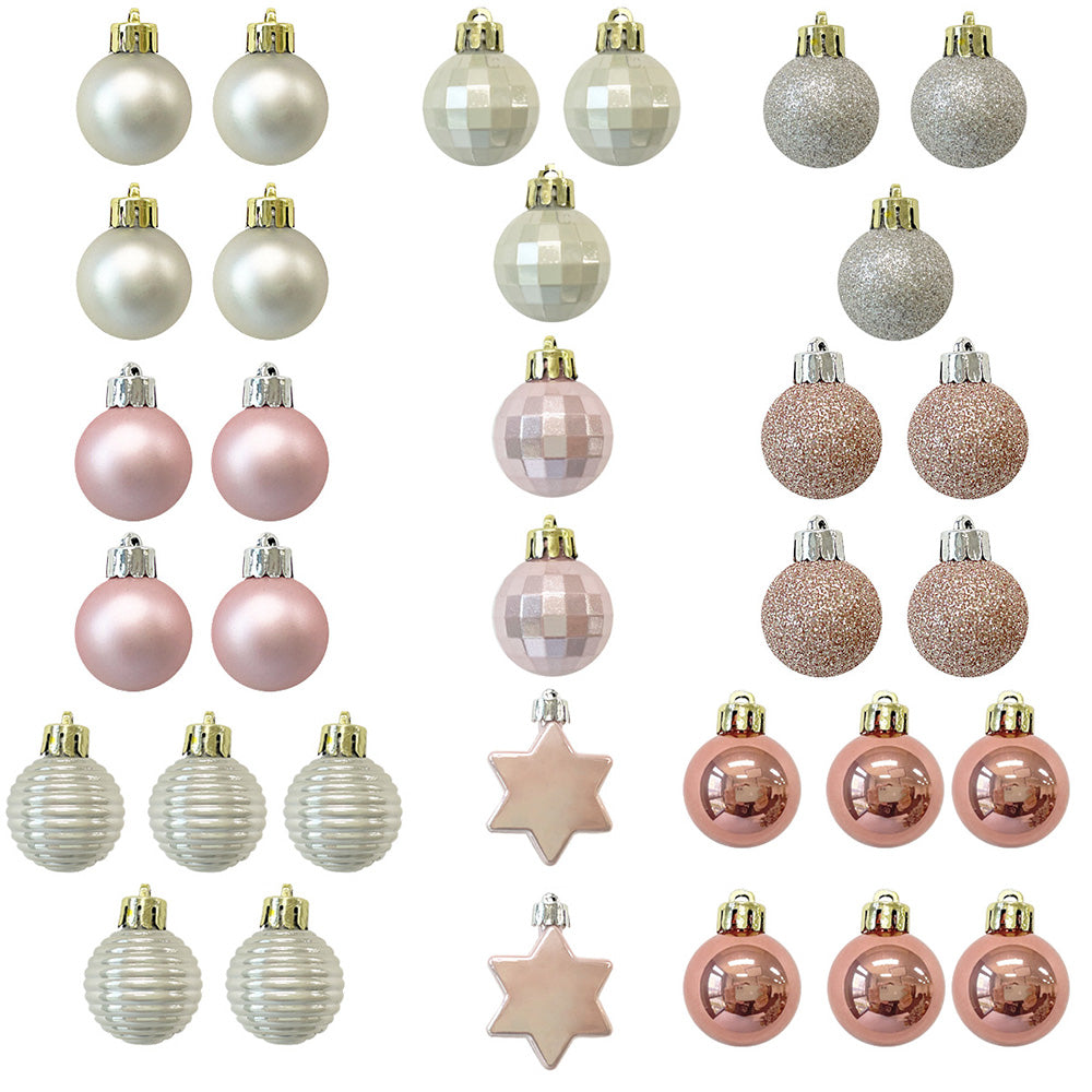 33Pcs Christmas Tree Baubles ¨C Decorations for Holiday Party and Wedding