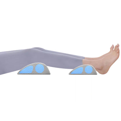 Half Moon Bolster Pillow for Legs Under Knee Support Pillow for Back/Side Sleeping Grey