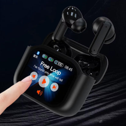 Bluetooth 5.3 Wireless Earbuds Multifunctional Touch Screen LCD Screen Headphone