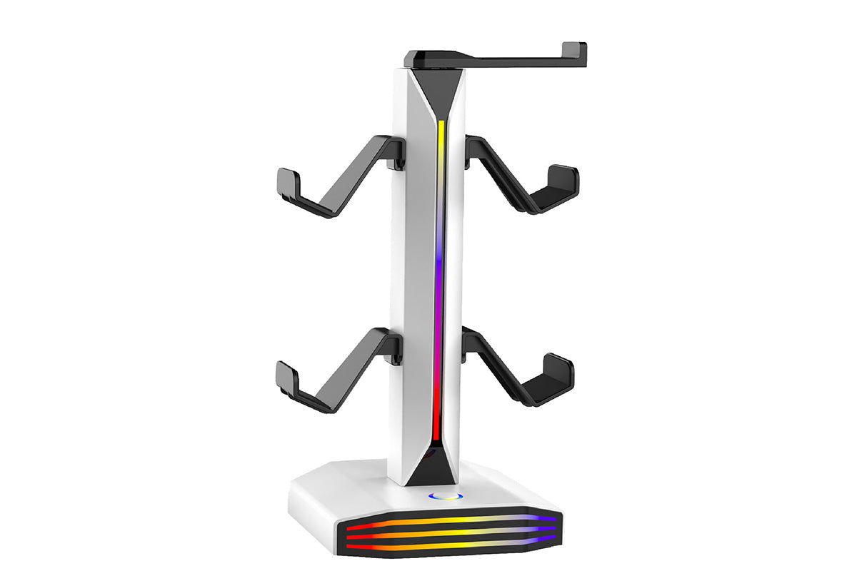 RGB Game Controller Holder Desktop Headset Stand With 9 Light Modes