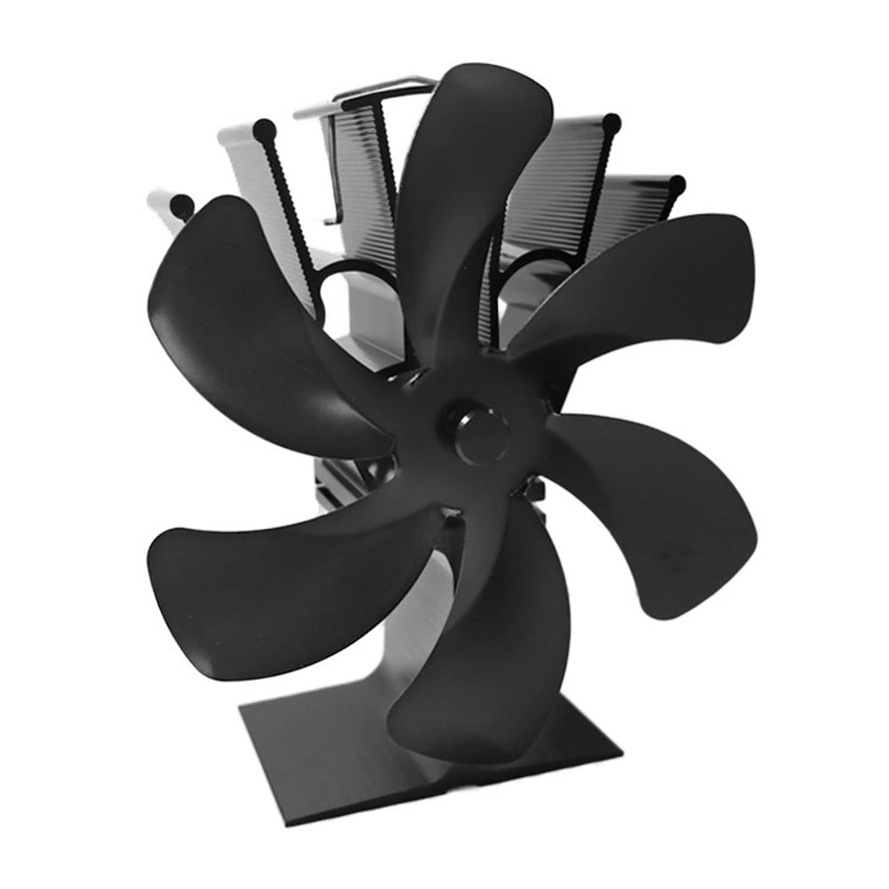 Heat Powered Fireplace Fan Eco-Friendly Stove Fan with Thermometer