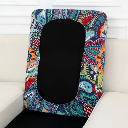 4Pcs Patio Stretchable Seat Cushion Covers for Furniture-Blue