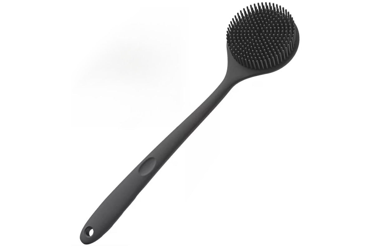 3 Piece Shower Brush Set Silicone Body Scrubber