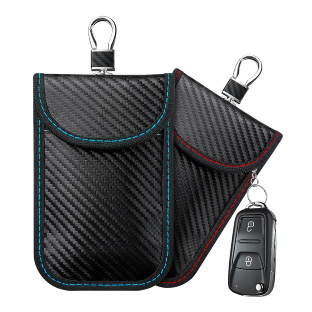 2Pcs RFID Blocking Car Key Protector Pouches Faraday Bags