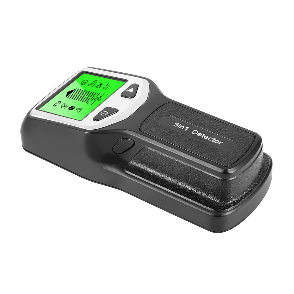 5 in 1 Stud Finder Wall Scanner with 5 Modes and LCD Display - Black