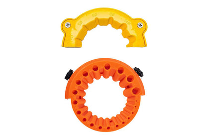 Drill Bit Sharpener Angle Grinder Drill Bit Sharpener for DIY and Professionals -6-Hole Yellow and 20-Hole Orange