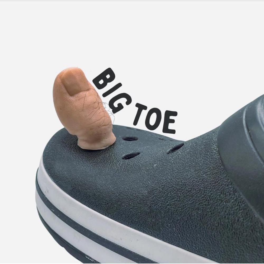 4Pcs Big Toes Shoe Charms