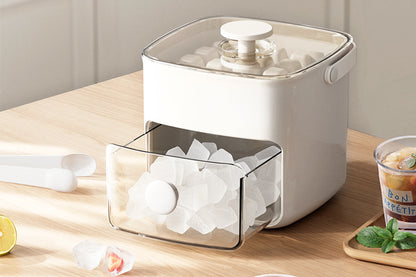 Portable 48 Grids Ice Cube Tray Mould With Lid And Storage Box Scoop Tong Set