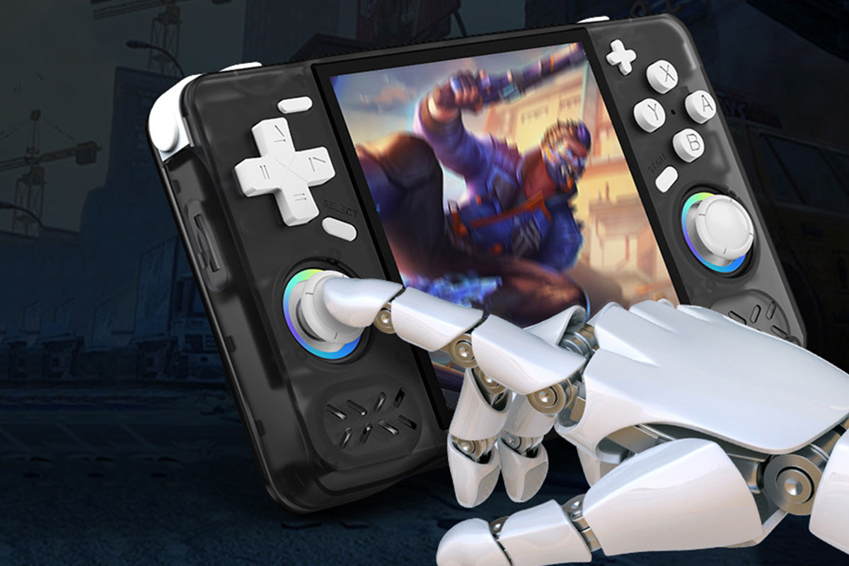 128G Handheld Game Syestem Portable Retro Game Player with Dual Joysticks -Black