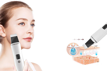 Face Scrubber Skin Spatula Blackhead Remover with 4 Modes for Facial Skincare