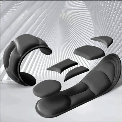 2 Pairs of Unisex 5D Memory Foam Insoles Air Cushion Heel Foot Shoe Pads