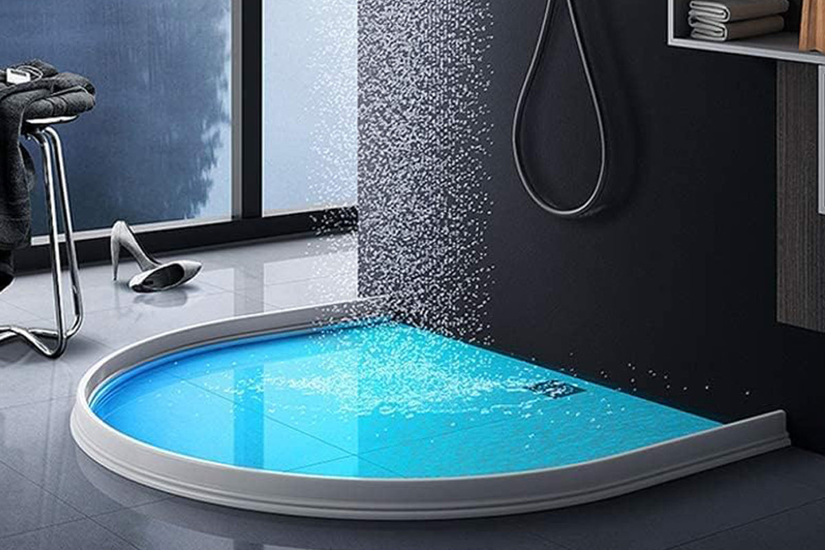 Flexible High Shower Threshold Water Dam
