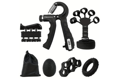 6Pcs Grip Strength Trainer Kit Hand Gripper Strengthener Forearm Strengthener