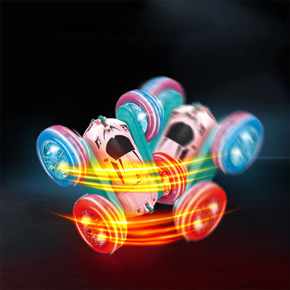 RC Stunt Car Remote Control Toy Car 4WD Double Sided Rotation Car Kids Gift