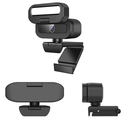 4K Webcam with Built In Mic Fill Light and Privacy Cover Auto Focus for Streaming Video Calls