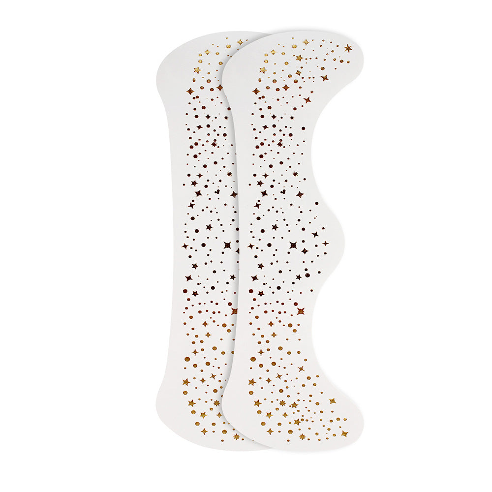 6 Piece Glitter Freckles Face Tattoo Gold Transfer Stickers