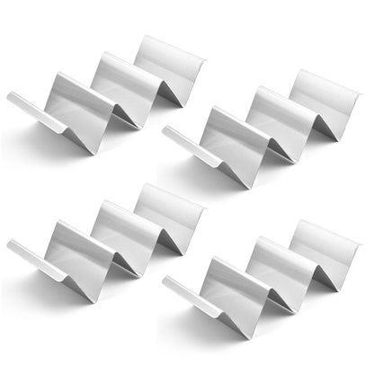 4Pcs Stainless Steel Taco Stand Rack Oven Safe Taco Holder