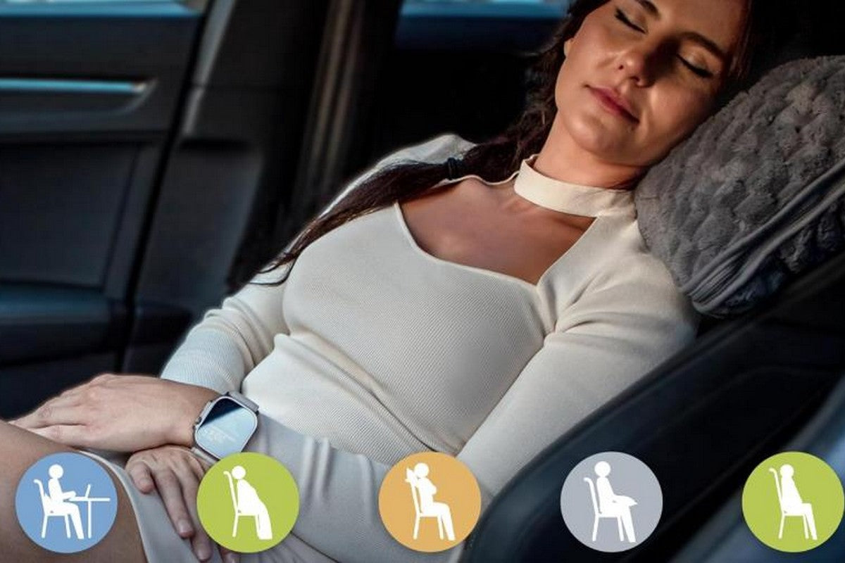 2 in 1 Jacquard Travel Pillow and Blanket Set Packable Travel Blanket for Airplane Car -Grey