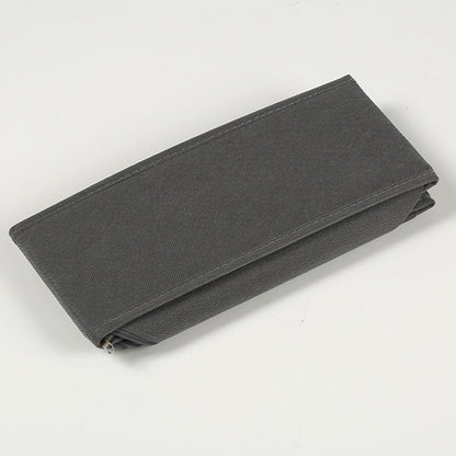 6 Piece Foldable Nonwoven Drawer Organizer Bins with Zippers - Grey
