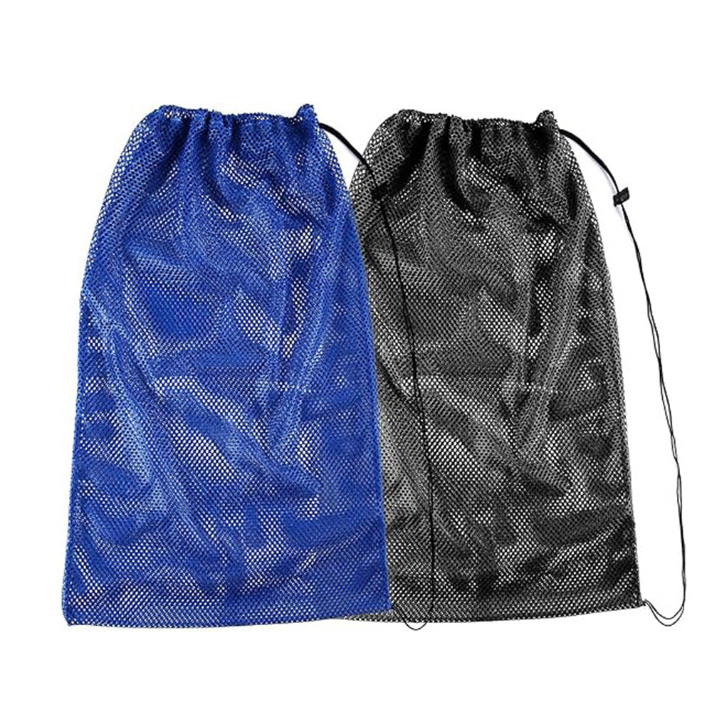 4 Pcs Large Mesh Gear Bag Drawstring Swim Storage Backpack Set