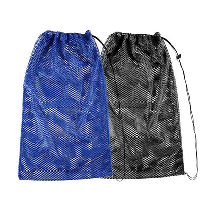 4 Pcs Large Mesh Gear Bag Drawstring Swim Storage Backpack Set