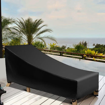 Patio Lounge Chair Cover Outdoor Furniture Protector with Buckles